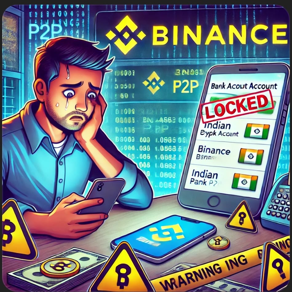 "Indian Crypto Traders Struggle as Banks Freeze Binance P2P Transactions"