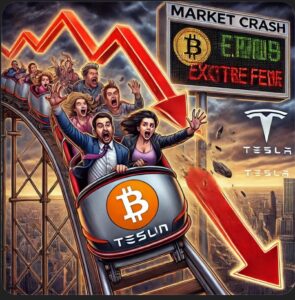 "Bitcoin Slips Below $77K as Market Fear Grows; Tesla and Stocks Plunge"