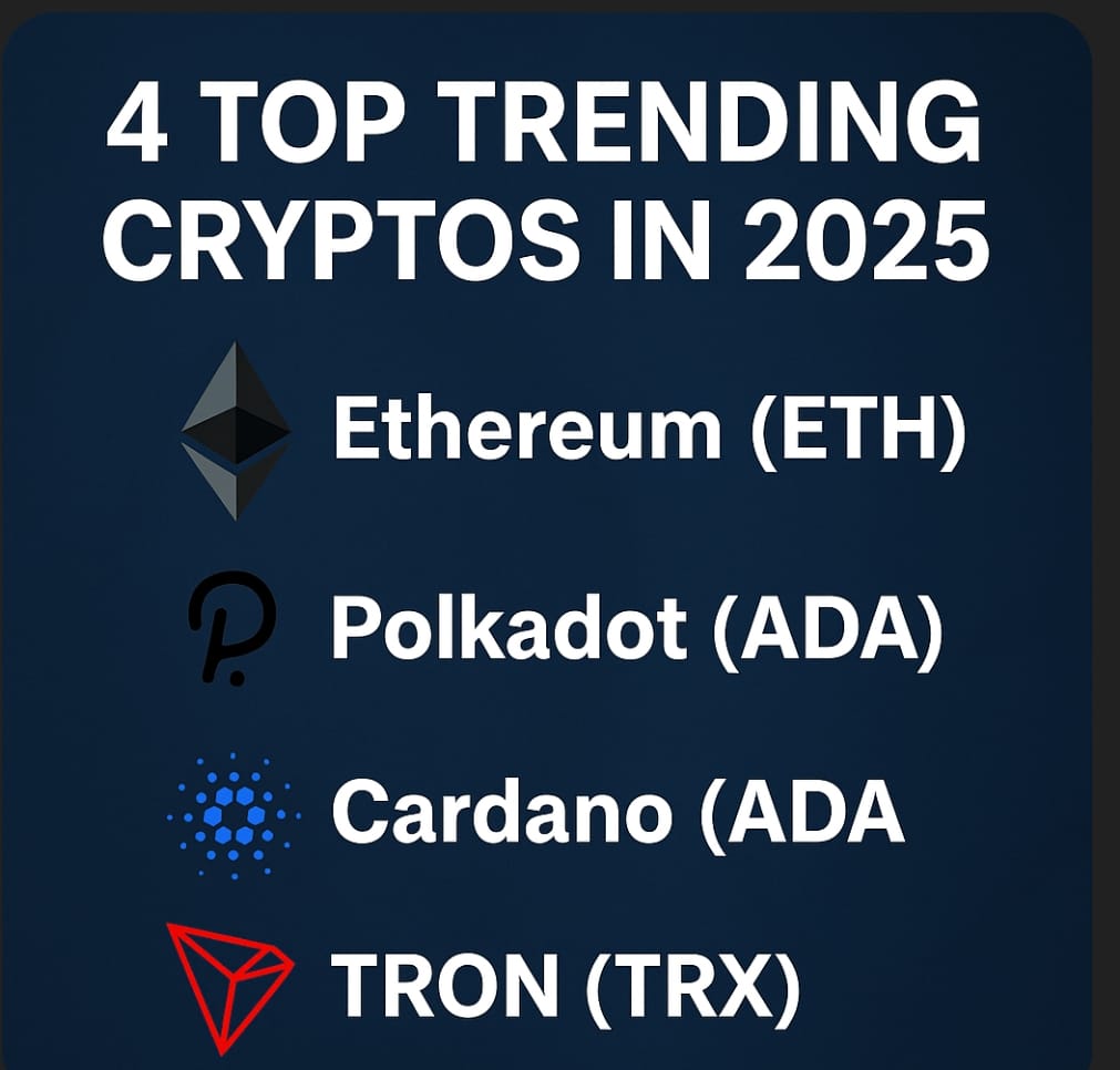 "Top 4 Trending Cryptos to Watch in 2025: Trending Tokens Set to Dominate the Market"