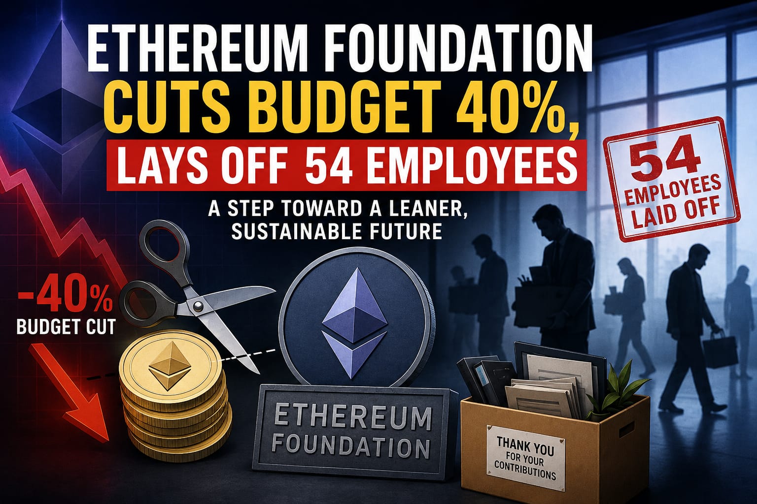 Ethereum Foundation Plans Major Budget Cut and Job Reductions to Secure Long-Term Future
