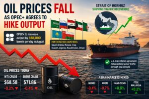 Oil Prices Slip as OPEC+ Increases Production, Markets Watch Supply Trends