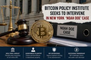 Bitcoin Policy Institute Wants to Join New York “Noah Doe” Bitcoin Lawsuit